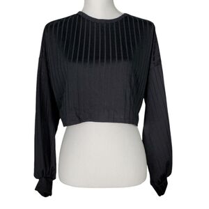 Nasty Gal 6 Black Cropped Top